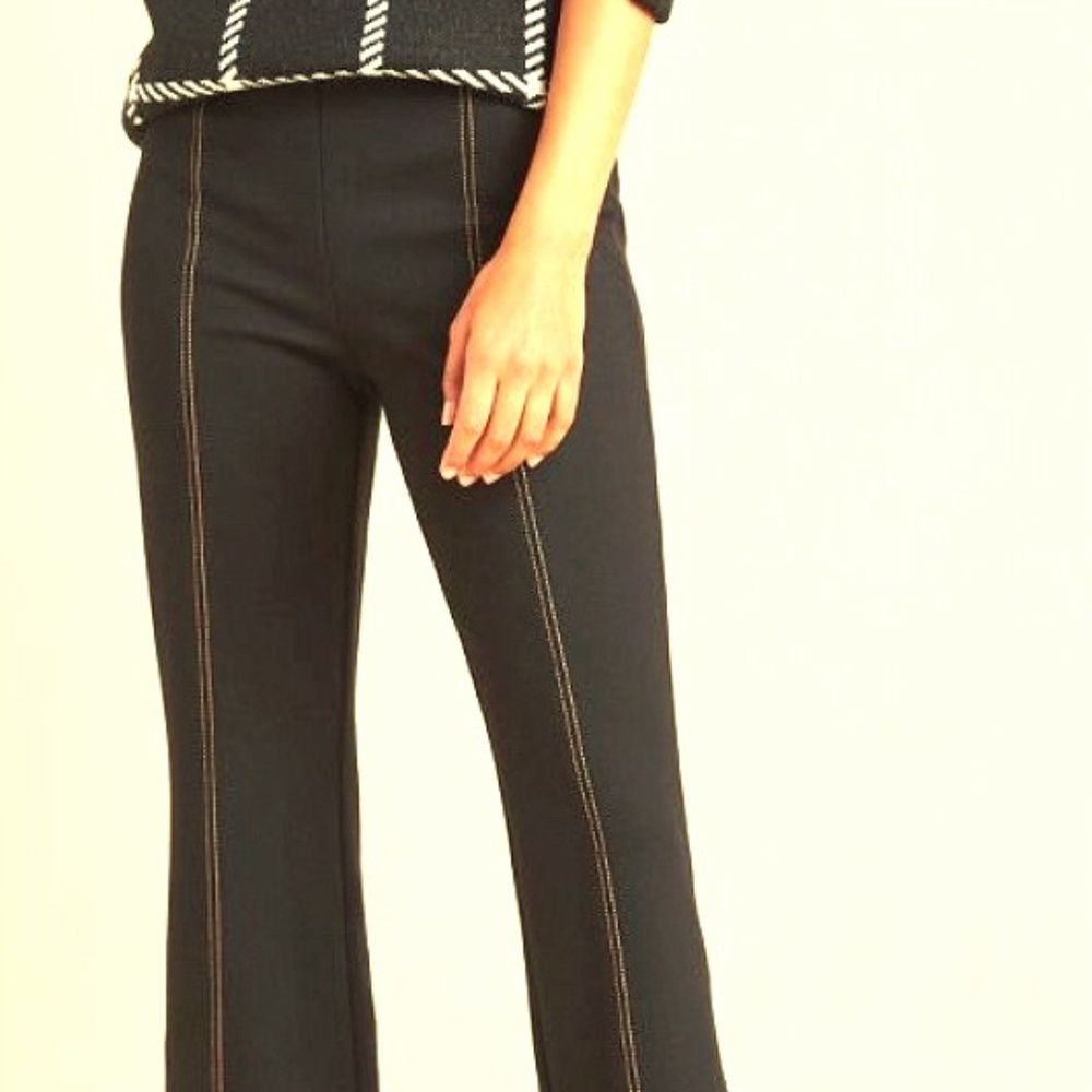 NWT Anthropologie Essential Cropped Flare Trousers